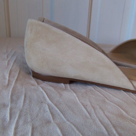 NEW J Crew Zoe D'Orsay Flats Tan Suede sz 8 - Picture 11 of 16